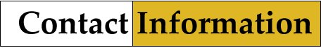 Contact Information