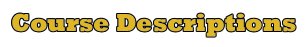 Course Descriptions